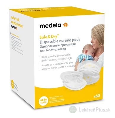 MEDELA Vložky do podprsenky super, jednorazové 1x60 ks