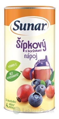 Sunar Rozpustný nápoj Šípkový s čučoriedkami v prášku (od ukonč. 4. mesiaca)(inov.2023) 1x200 g