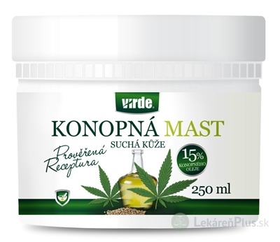 VIRDE KONOPNÁ MASŤ suchá pokožka 1x250 ml