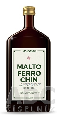 Dr.Svatek MALTOFERROCHIN sladové víno na železo 1x1000 ml