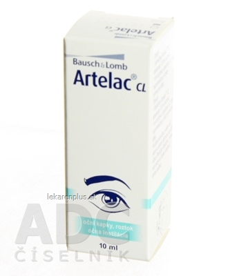 ARTELAC CL očný roztok, sterilizujúca  zvlhčujúca instilácia 1x10ml