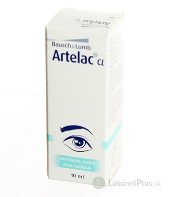 ARTELAC CL očný roztok, sterilizujúca  zvlhčujúca instilácia 1x10ml