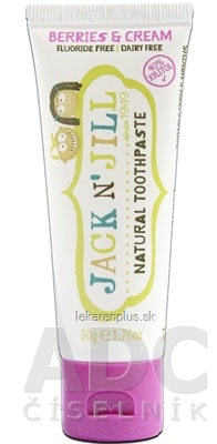 JACK N´JILL Prírodná zubná pasta pre deti príchuť BERRIES & CREAM 1x50 g