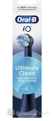 Oral-B iO ULTIMATE CLEAN Black čistiace náhradné hlavice 1x4 ks