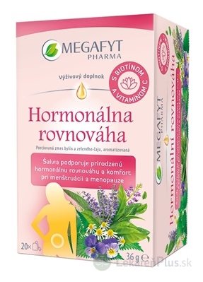 MEGAFYT Hormonálna rovnováha zmes bylín a zeleného čaju 20x1,8 g (36 g)