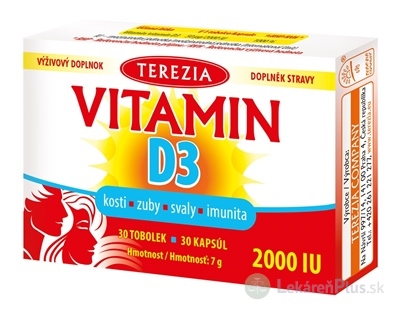 TEREZIA VITAMÍN D3 2000 IU cps 1x30 ks