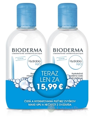 BIODERMA Hydrabio H2O FESTIVAL micelárna pleťová voda 2x250 ml (akciová cena), 1x1 set