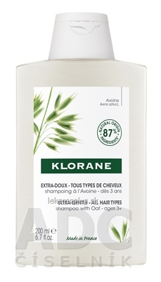 KLORANE SHAMPOOING à l Avoine šampón s ovsom - ultra jemný, pre všetky typy vlasov (inov.2021) 1x200 ml