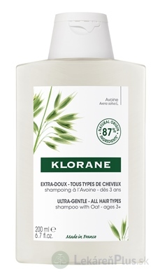 KLORANE SHAMPOOING à l Avoine šampón s ovsom - ultra jemný, pre všetky typy vlasov (inov.2021) 1x200 ml