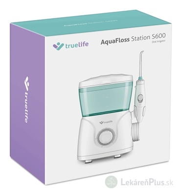 TrueLife AquaFloss Station S600 ústna sprcha so stanicou, nádržka 600 ml 1x1 ks