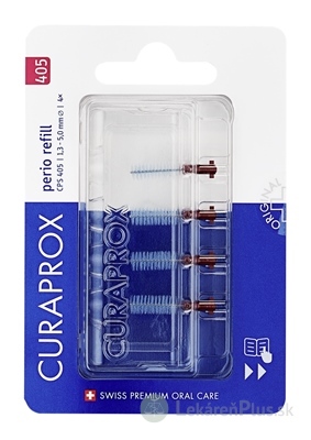 CURAPROX CPS 405 perio refill bordová medzizubné kefky bez držiaka 1x4 ks