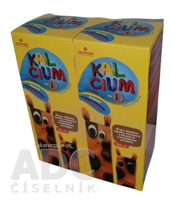 Glenmark KALCIUM-D sirup 2x150 ml, 1x1 set