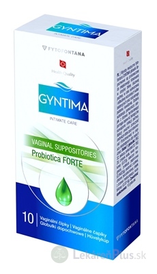 fytofontana GYNTIMA Probiotica FORTE vaginálne čapíky (inov.2025) 1x10 ks