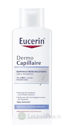 Eucerin DermoCapillaire 5% Urea šampón pre suchú pokožku 1x250 ml