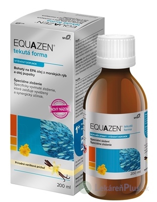 EQUAZEN tekutá forma, vanilková príchuť 1x200 ml