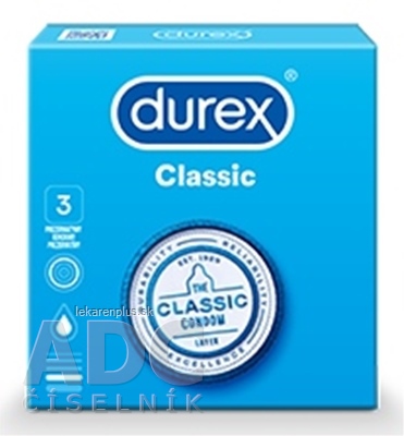 DUREX Classic kondóm 1x3 ks