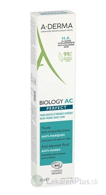 A-DERMA BIOLOGY AC PERFECT Fluid proti nedokonalostiam pleti, s HA 1x40 ml