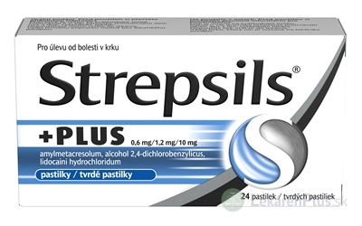 Strepsils PLUS pas ord (blis.PVC/PVDC/Al) 1x24 ks
