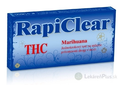 RapiClear THC (Marihuana) IVD, test drogový na samodiagnostiku 1x1 ks