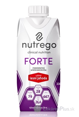 Nutrego FORTE s príchuťou lesná jahoda 12x330 ml