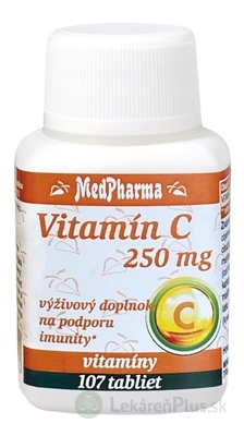 MedPharma Vitamín C 250 mg tbl 1x107 ks