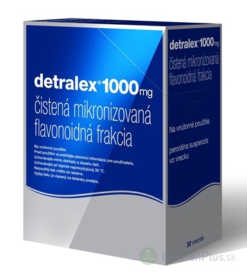 Detralex 1000 mg perorálna suspenzia vo vrecku sus poc 1000 mg (vre.PES/Al/PE) 1x30 ks