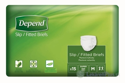 DEPEND Slip SUPER M priedušné plienkové nohavičky 1x15 ks