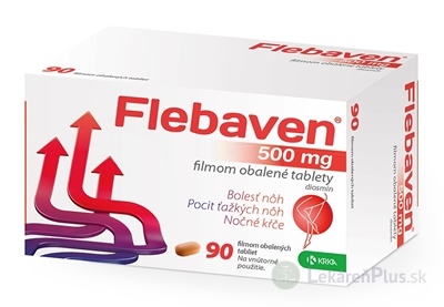 Flebaven 500 mg filmom obalené tablety tbl flm (blis.PVC/PVDC/Al) 1x90 ks