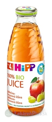 HiPP BIO Jablkovo - hroznová šťava (od ukonč. 4. mesiaca) 1x500 ml