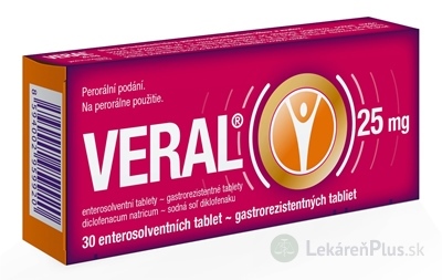 VERAL 25 mg tbl ent (blis. Al/PVC) 1x30 ks