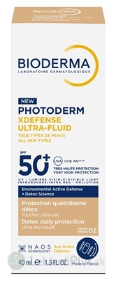 BIODERMA Photoderm XDefense Ultra fluid SPF 50+ svetlý, 1x40 ml