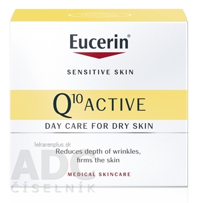 Eucerin Q10 ACTIVE denný krém proti vráskam vyhladzujúci na citlivú pokožku 1x50 ml