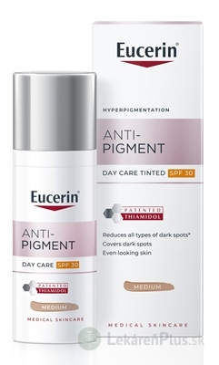 Eucerin ANTI-PIGMENT Denný KRÉM SPF30 Tónovaný stredne tmavý 1x50 ml