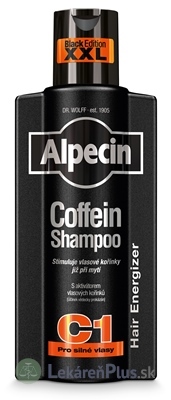 ALPECIN Coffein Shampoo C1 Black Edition kofeínový šampón proti vypadávaniu vlasov 1x375 ml