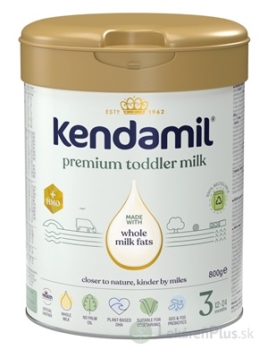 KENDAMIL Premium 3 HMO+ mliečna výživa malých detí (od ukonč. 12. mesiaca) 1x800 g