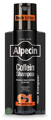 ALPECIN Coffein Shampoo C1 Black Edition kofeínový šampón proti vypadávaniu vlasov 1x250 ml