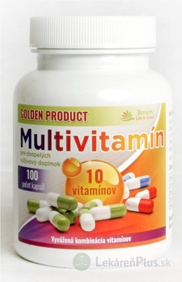 GOLDEN PRODUCT Multivitamín pre dospelých cps 1x100 ks
