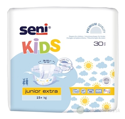 Seni KIDS junior extra plienkové nohavičky, 15+ kg (inov.2020) 1x30 ks