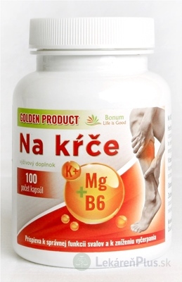 GOLDEN PRODUCT Na kŕče cps (Magnézium + B6 + Draslík) 1x100 ks