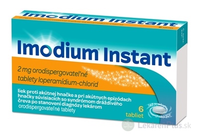 Imodium Instant tbl oro 2 mg (blis.papier/PET/Al/PVC/PA) 1x6 ks