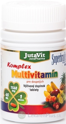 JutaVit Multivitamín Komplex pre dospelých tbl 1x45 ks