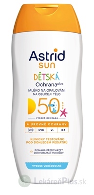 ASTRID SUN Detské mlieko na opaľovanie OF 50 1x200 ml