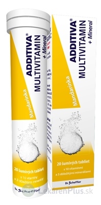 ADDITIVA MULTIVITAMÍN + Minerál, Mandarínka tbl eff 1x20 ks