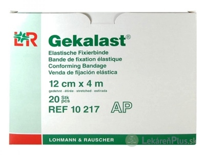 GEKALAST HYDROF. ELAST. FIXAČNÝ OBVAZ 12cmx4m 1x20 ks