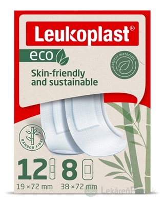 LEUKOPLAST ECO náplasť na rany, 2 veľkosti, 1x20 ks