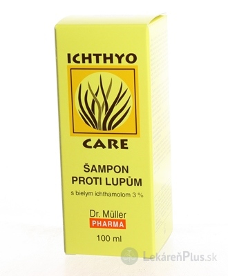 Dr. Müller IchthyoCare ŠAMPÓN 3% ICHT. proti lupinám, s bielym ichtamolom, 1x100 ml