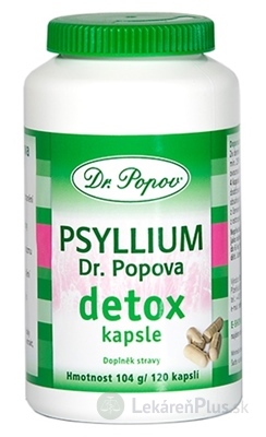 DR. POPOV PSYLLIUM DETOX cps 1x120 ks