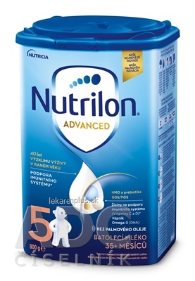 Nutrilon Advanced 5 batoľacia mliečna výživa v prášku (od 35 mesiacov) 6x800 g (4800 g)
