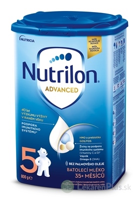 Nutrilon Advanced 5 batoľacia mliečna výživa v prášku (od 35 mesiacov) 6x800 g (4800 g)