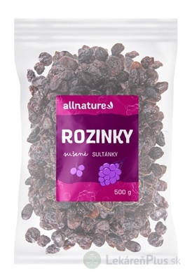 Allnature HROZIENKA sušené SULTÁNKY 1x500 g